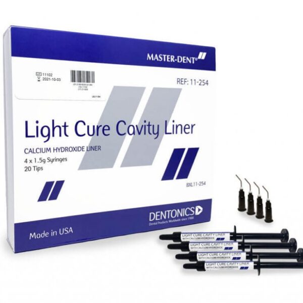 دایکال نوری مستردنت MasterDent Cure Cavity Liner - پک 4 عددی