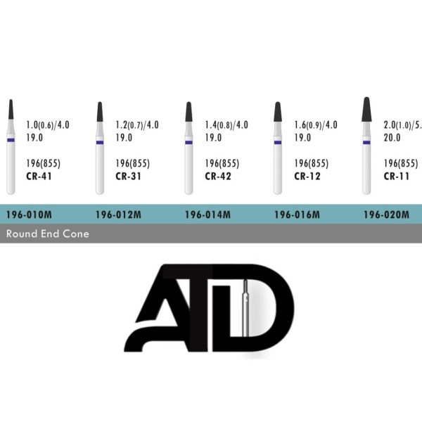 فرز ATD Round End Cone (بسته 5 عددی)
