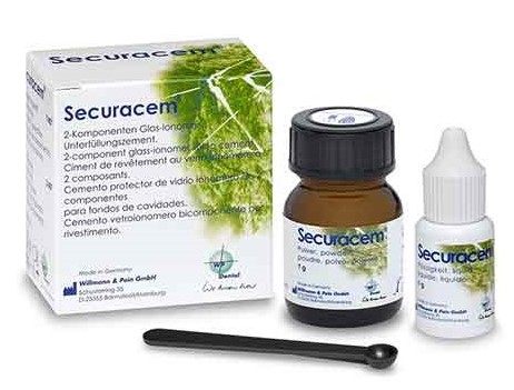 گلاس آینومر wp کف بندی سلف کیور Securacem